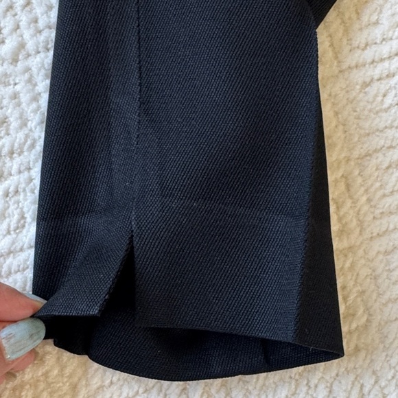 Theory Women's Wool Black Straight Leg Pants Size 6 - Picture 9 of 13